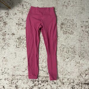 Lululemon Pink Leggings High Rise - Size 6